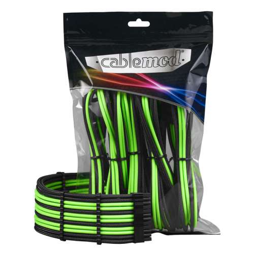 CableMod PRO ModMesh Cable Extension Kit - czarno/zielone
