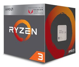 AMD Procesor Ryzen 3 3200G 3,6GHz AM4 YD3200C5FHBOX-331649