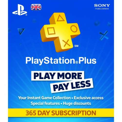 Sony PlayStation Plus Card 365 Days 9261537-187678