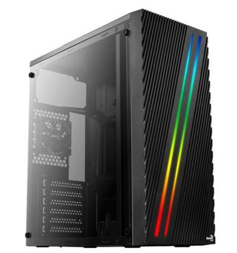 AeroCool Obudowa Streak RGB BLACK USB 3.0 Mid Tower-418021