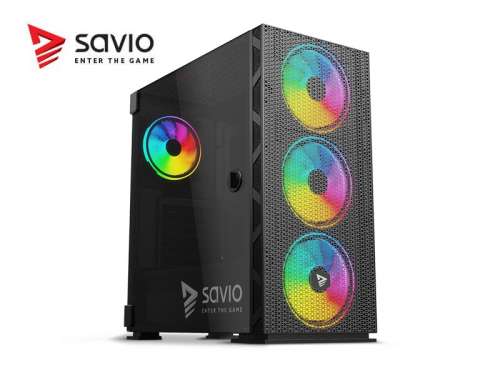 Elmak Obudowa PC SAVIO Raptor X1 ARGB Mesh/Glass-417105