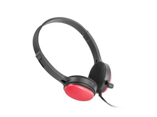UGo Słuchawki nauszne USL-1222 z mikrofonem czerwone-329938