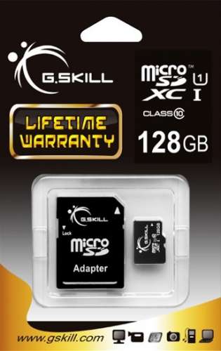 G.SKILL Karta pamięci Micro SDXC 128GB Class 10 UHS-I + Adapter-365084