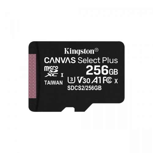 Kingston Karta pamięci microSD 256GB Canvas Select Plus 100/85MB/s Adapter-355264