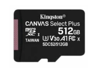 Kingston Karta pamięci microSD 512GB Canvas Select Plus 100/85MB/s-428153