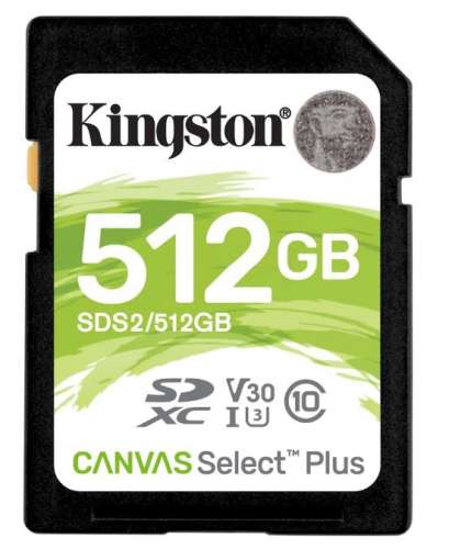 Kingston Karta pamięci SD 512GB Canvas Select Plus-385685