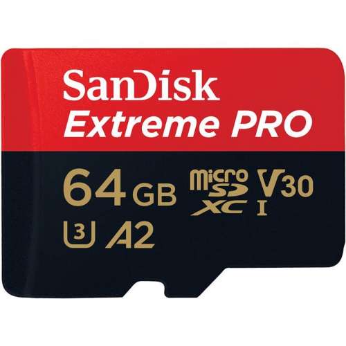 SanDisk Karta pamięci Extreme Pro microSDXC 64GB 170/90 MB/s A2 V30 U3-297548