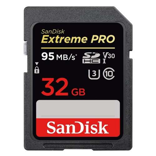 SanDisk Extreme Pro SDHC 32GB 95/90 MB/s V30 UHS-I U3-233650