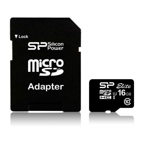 Silicon Power microSDHC 16GB CL10/UHS-1 40/15 MB/s Elite + adapter-193142