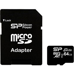 Silicon Power Karta pamięci microSDXC Elite 64GB CLASS 10 40/15 MB/s + adapter-193144