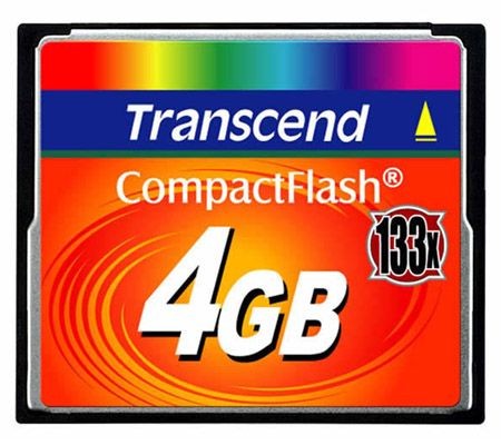 Transcend Karta pamięci CompactFlash 133 4GB 50/20 MB/s-184355