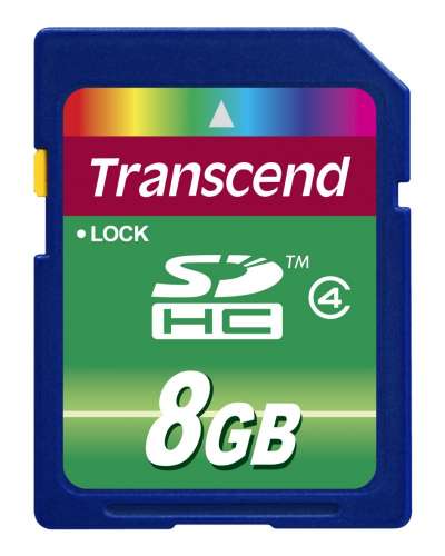 Transcend Karta pamięci SDHC 8GB Class4 18/6 MB/s-185079