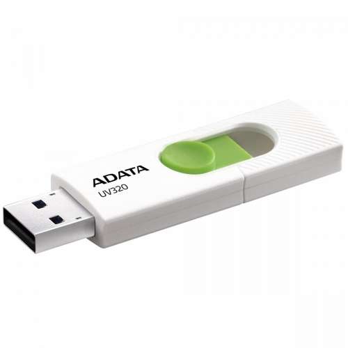Adata Pendrive UV320 64GB USB 3.2 Gen1 Biało-zielony-261684