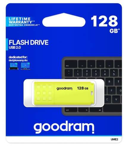 GOODRAM Pendrive UME2 128GB USB 2.0 żółty-395883