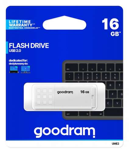 GOODRAM Pendrive UME2 16GB USB 2.0 Biały-356699