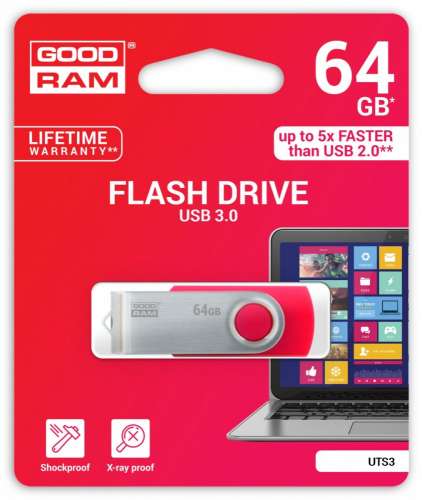 GOODRAM TWISTER RED 64GB USB3.0-205958