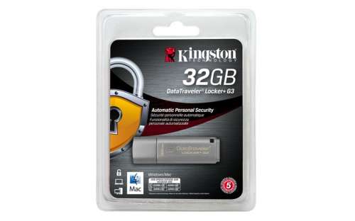 Kingston Data Traveler Locker G3 32GB USB3 Data Security-192283