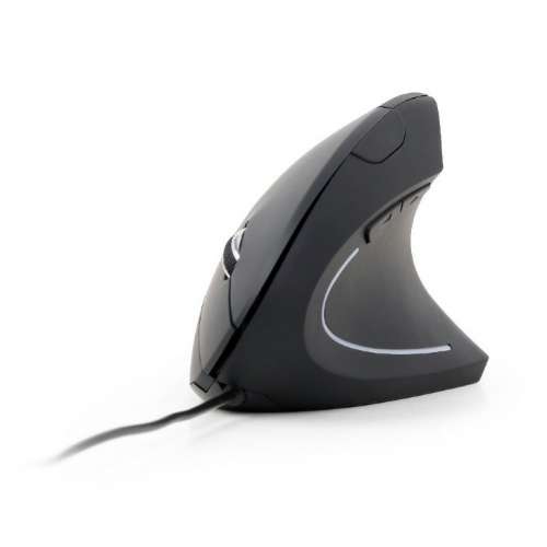 Gembird Mysz ergonomiczna optyczna 6-przyciskowa czarna-322396