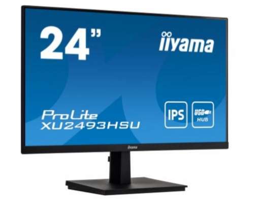 IIYAMA Monitor 24 cale XU2493HSU-B1 IPS.HDMI.DP.2x2W.USB-381005
