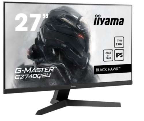IIYAMA Monitor 27 cali G2740QSU-B1 IPS,QHD,75Hz,1ms,FreeSync,HDMI,DP,USB-418333