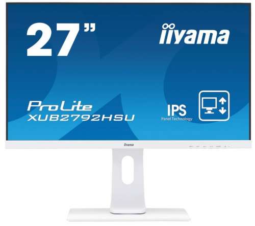 IIYAMA Monitor 27 cali XUB2792HSU-W1 IPS,FHD,HDMI,DP,VGA,SLIM,USB,4MS,GŁOŚNIK-377905