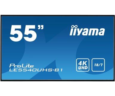 IIYAMA Monitor 55 LE5540UHS-B1 4K, 18/7, AMVA3, LAN, HDMI-283875