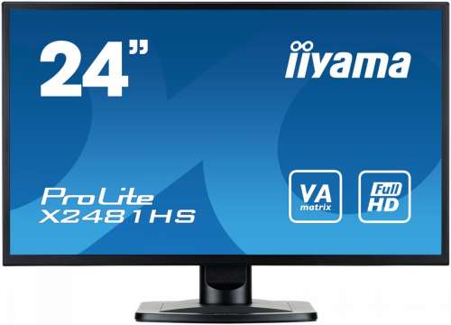 IIYAMA Monitor 24 X2481HS-B1 SLIM AMVA+, HDMI, DVI, 6 ms, Głośniki-198113