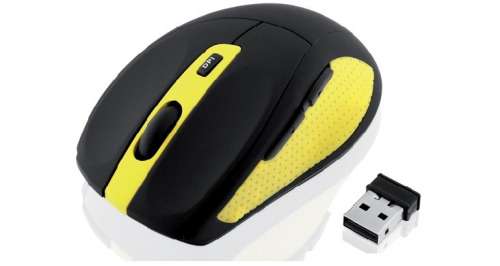 Mysz bezprzewodowa iBOX Bee2 Pro optyczna czarno-żółta-263499