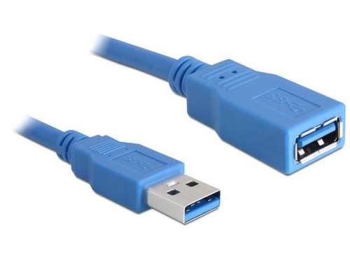 Delock Przedłużacz USB-A M/F 3.0 5M niebieski   82541-8590