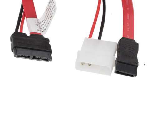 LANBERG Kabel SATA III - Micro SATA + zasilanie Molex dla dysków 1.8''-9736