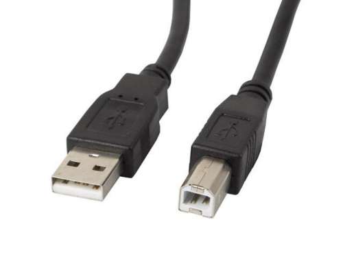 Kabel USB 2.0 Lanberg AM-BM Ferryt 0,5m czarny-9053