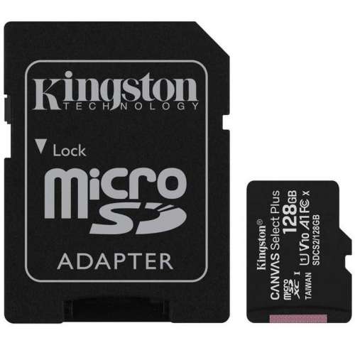 Karta pamięci Kingston microSD Canvas Select Plus 128GB UHS-I Class 10 + adapter-355256