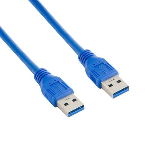 4world Kabel USB 3.0 AM-AM 4,0m Niebieski-190352