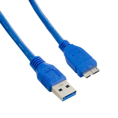 4world Kabel USB 3.0 AM- Micro BM 3.0m|niebieski-190355