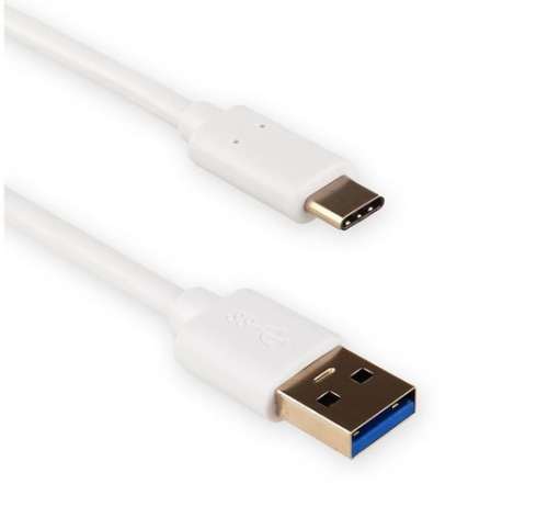 4world Kabel do przesyłu danych USB 3.0 A - USB-C, 200 cm, biały-282177