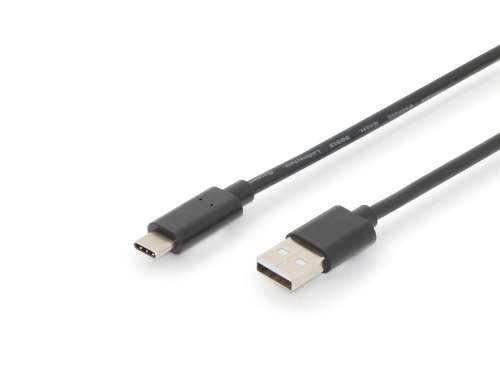 Digitus Kabel połączeniowy USB 2.0 HighSpeed Typ USB C/USB A M/M czarny 3m-284205
