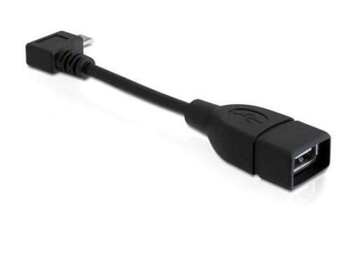 Delock Kabel USB Micro->USB AM(F) OTG (kątowy) 11cm-194250