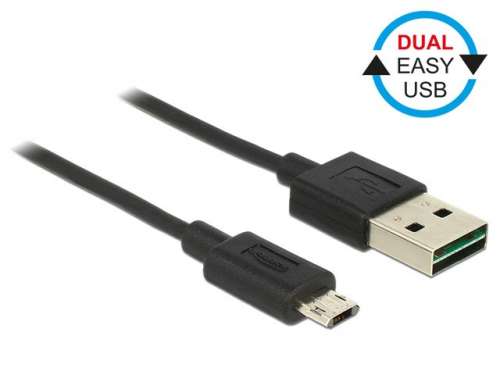 Delock Kabel Micro USB AM-BM DUAL EASY-USB 2m-205838
