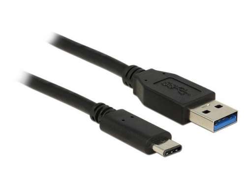 Delock Kabel USB Type-C(M)-USB 3.1 (AM) 1m black-206489