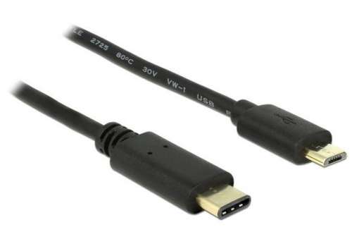 Delock Kabel USB-C(M)->USB MICRO(M) 2.0 2M czarny-384985