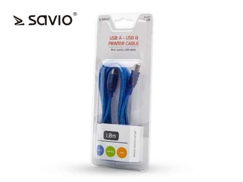 Elmak Kabel USB do drukarki Savio CL-131 1,8m-310799