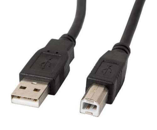 LANBERG Kabel USB-A(M)->USB-B(M) 2.0 1.0M CZARNY FERRYT-381762