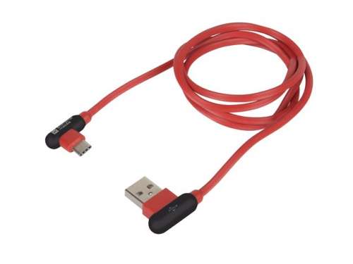 NATEC Kabel USB 2.0 CM - AM  Extreme Media 1m kątowy lewo/prawo czerwony-286229