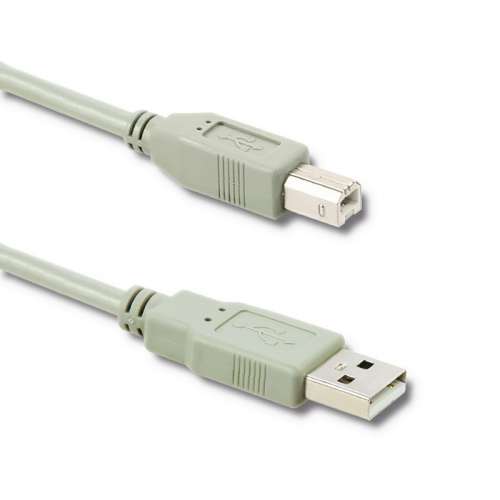 Qoltec Kabel USB 2.0 A męski / B męski | 0,19m-354064