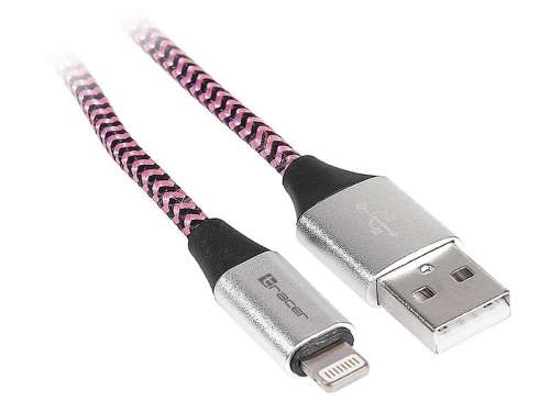 Tracer Kabel USB 2.0 iPhone AM lightning 1,0m czarno-fioletowy-328620