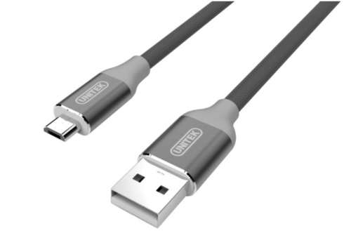 Unitek Kabel PREMIUM USB-microUSB; GRAY; Y-C4026AGY-244441