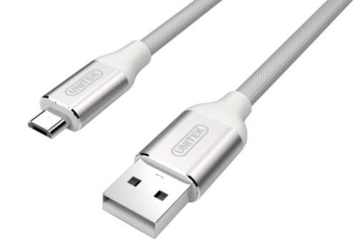 Unitek Kabel PREMIUM USB-micro USB; SILVER; Y-C4026ASL-244446