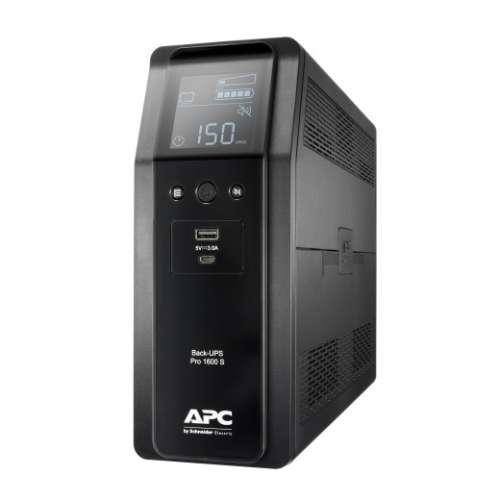 APC BR1600SI UPS Back ProBR1600VA/960W 6xC13, AVR,LCD, Ładowarka USB A/C Czysta sinusoida przy pracy bateryjnej-360393