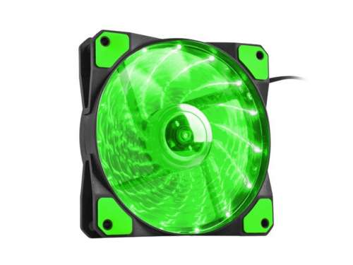 NATEC Wentylator do zasilacza/obudowy Genesis Hydrion 120 zielony LED-280531