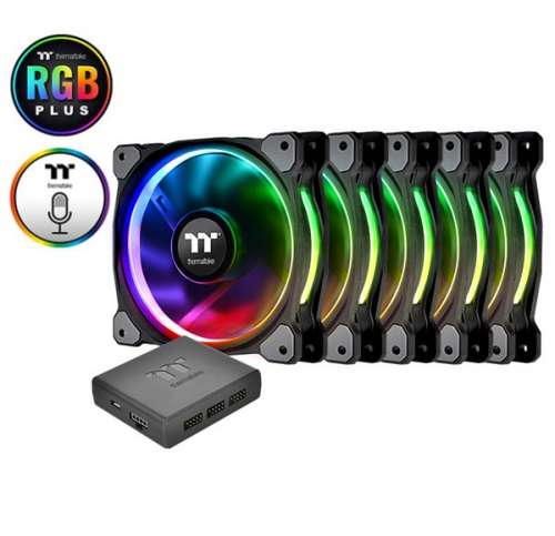 Thermaltake Riing 14 RGB Plus TT Premium Edition 5 Pack (5x140mm, 500-1400 RPM)-275921
